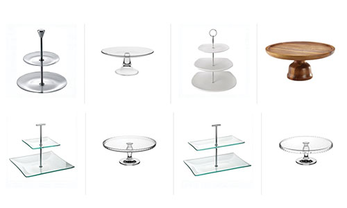 cake stands and displays